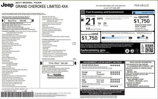 2017 Jeep Grand Cherokee Limited