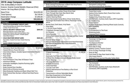 2018 Jeep Compass Latitude