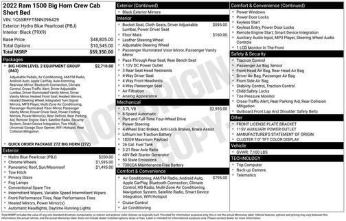 2022 RAM 1500 Big Horn/Lone Star