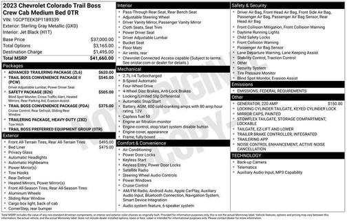 2023 Chevrolet Colorado Trail Boss