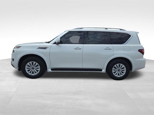 Aspen White Tricoat 2023 Nissan Armada SV 4WD