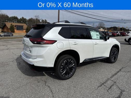 Everest White Pearl/Super Black 2026 Nissan Rogue Platinum