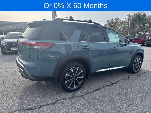 Baltic Teal/Super Black 2026 Nissan Pathfinder Platinum