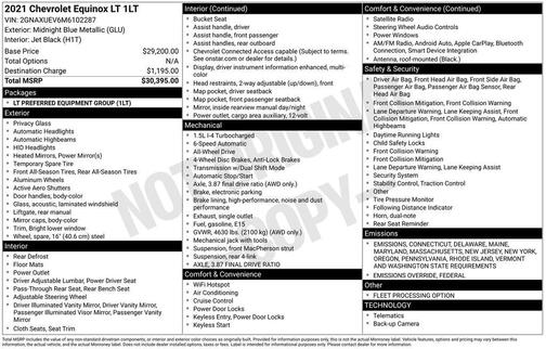 2021 Chevrolet Equinox 1LT