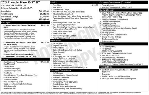 2024 Chevrolet Blazer EV eAWD LT