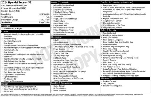 2024 Hyundai TUCSON SE