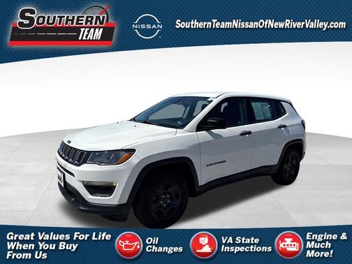 White Clearcoat 2018 Jeep Compass Sport