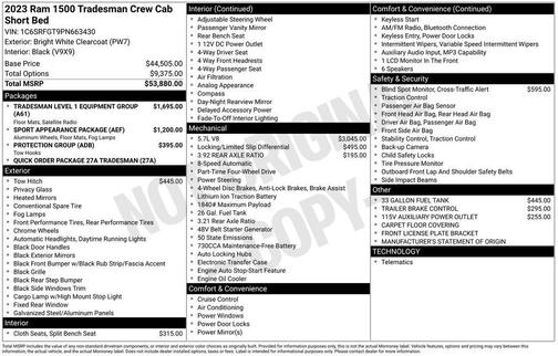 2023 RAM 1500 Tradesman