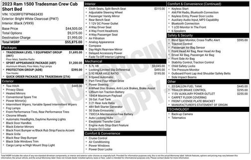 2023 RAM 1500 Tradesman