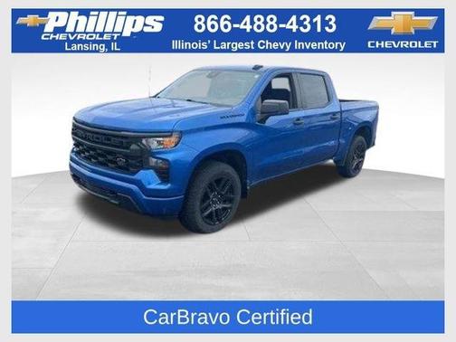Glacier Blue Metallic 2023 Chevrolet Silverado 1500 Custom