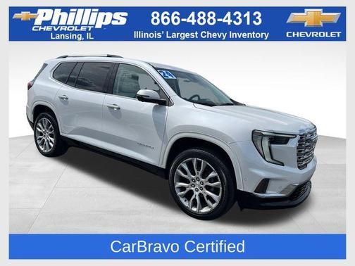 White Frost Tri-Coat 2024 GMC Acadia Denali
