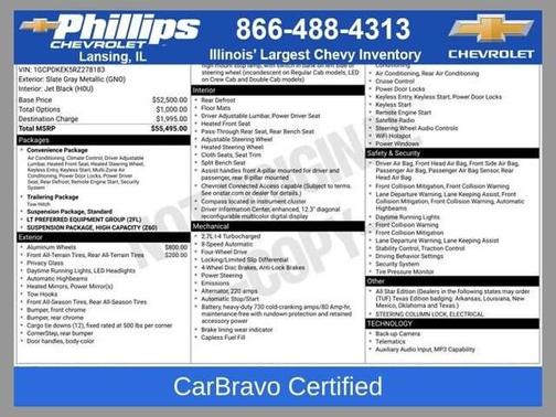 Slate Gray Metallic 2024 Chevrolet Silverado 1500 LT