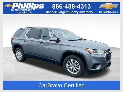 Satin Steel Metallic 2020 Chevrolet Traverse LT Cloth