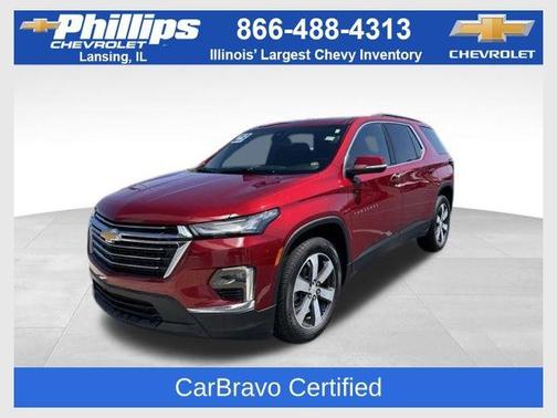 Radiant Red 2023 Chevrolet Traverse LT Leather