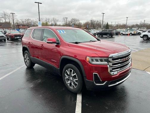 Volcanic Red 2023 GMC Acadia SLE