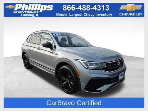 Pyrite Silver Metallic 2023 Volkswagen Tiguan 2.0T SE R-Line Black