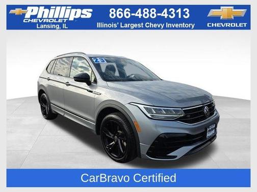 Pyrite Silver Metallic 2023 Volkswagen Tiguan 2.0T SE R-Line Black