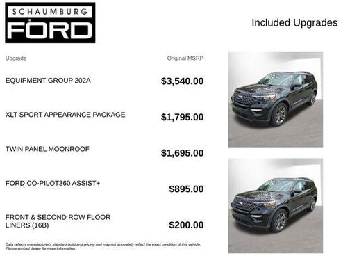 Black Metallic 2021 Ford Explorer XLT