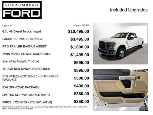 White Metallic 2020 Ford F-350 Lariat Super Duty