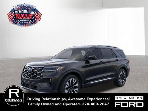 Black Metallic 2026 Ford Explorer Platinum