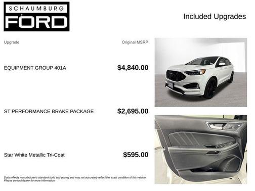 White 2020 Ford Edge ST