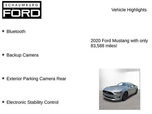 Silver Metallic 2020 Ford Mustang EcoBoost Premium