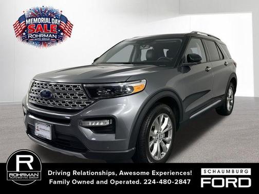 Gray Metallic 2023 Ford Explorer Limited