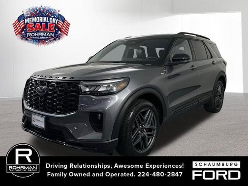 Gray Metallic 2025 Ford Explorer ST-Line