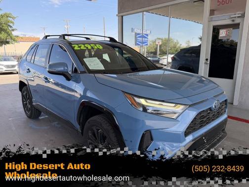 Cavalry Blue 2022 Toyota RAV4 Hybrid SE