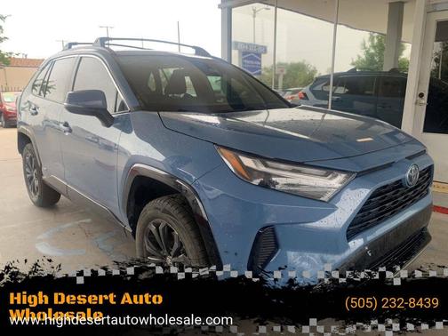 Cavalry Blue 2022 Toyota RAV4 Hybrid SE