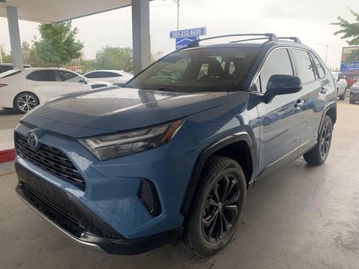 Cavalry Blue 2022 Toyota RAV4 Hybrid SE