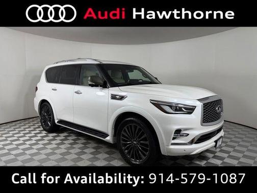 Moonstone White 2023 INFINITI QX80 SENSORY