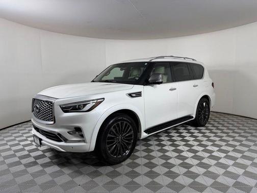 Moonstone White 2023 INFINITI QX80 SENSORY
