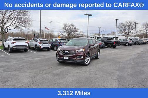 Burgundy 2022 Ford Edge SEL