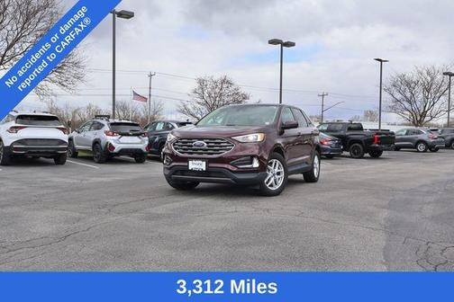 Burgundy 2022 Ford Edge SEL