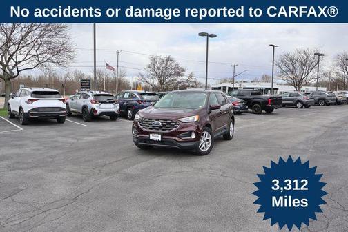 Burgundy 2022 Ford Edge SEL