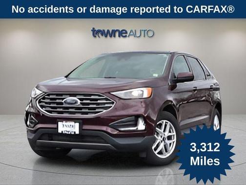 Burgundy 2022 Ford Edge SEL
