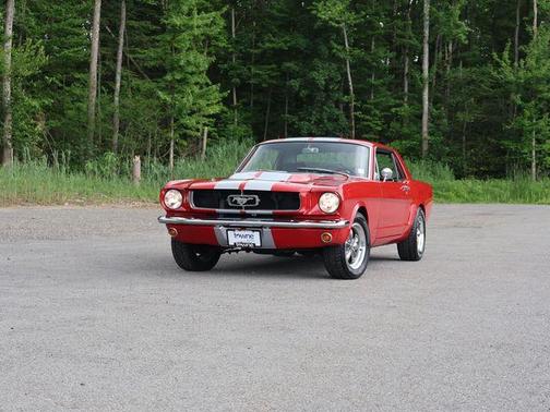 Red 1965 Ford Mustang