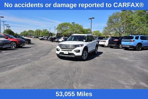 White Metallic 2023 Ford Explorer Limited
