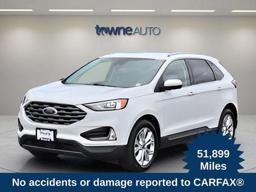 White Metallic 2020 Ford Edge Titanium