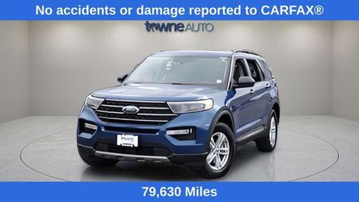 Blue Metallic 2022 Ford Explorer XLT