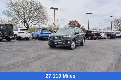Forged Green Metallic 2023 Ford Edge SEL