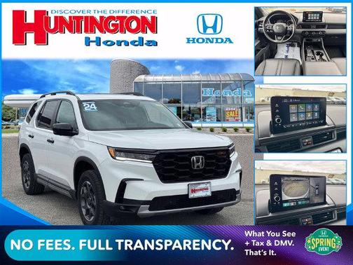 Platinum White Pearl 2024 Honda Pilot TrailSport