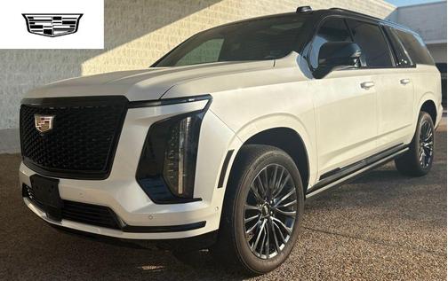 Crystal White Tricoat 2025 Cadillac Escalade ESV Sport Platinum