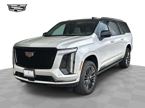 Crystal White Tricoat 2025 Cadillac Escalade ESV Sport Platinum