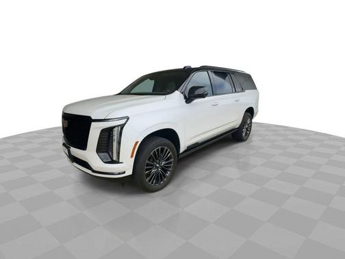 Crystal White Tricoat 2025 Cadillac Escalade ESV Sport Platinum