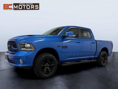 Blue 2018 RAM 1500 Sport