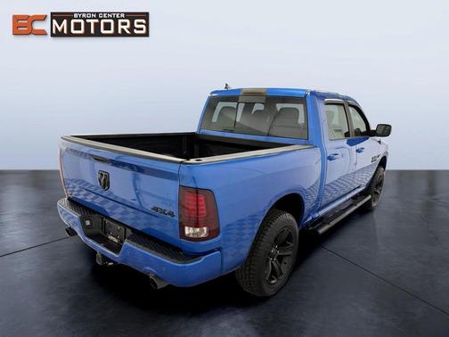 Blue 2018 RAM 1500 Sport