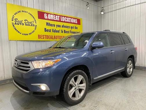 Blue 2013 Toyota Highlander Limited