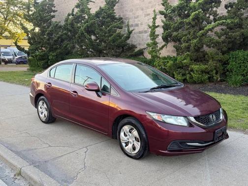 Red 2013 Honda Civic LX